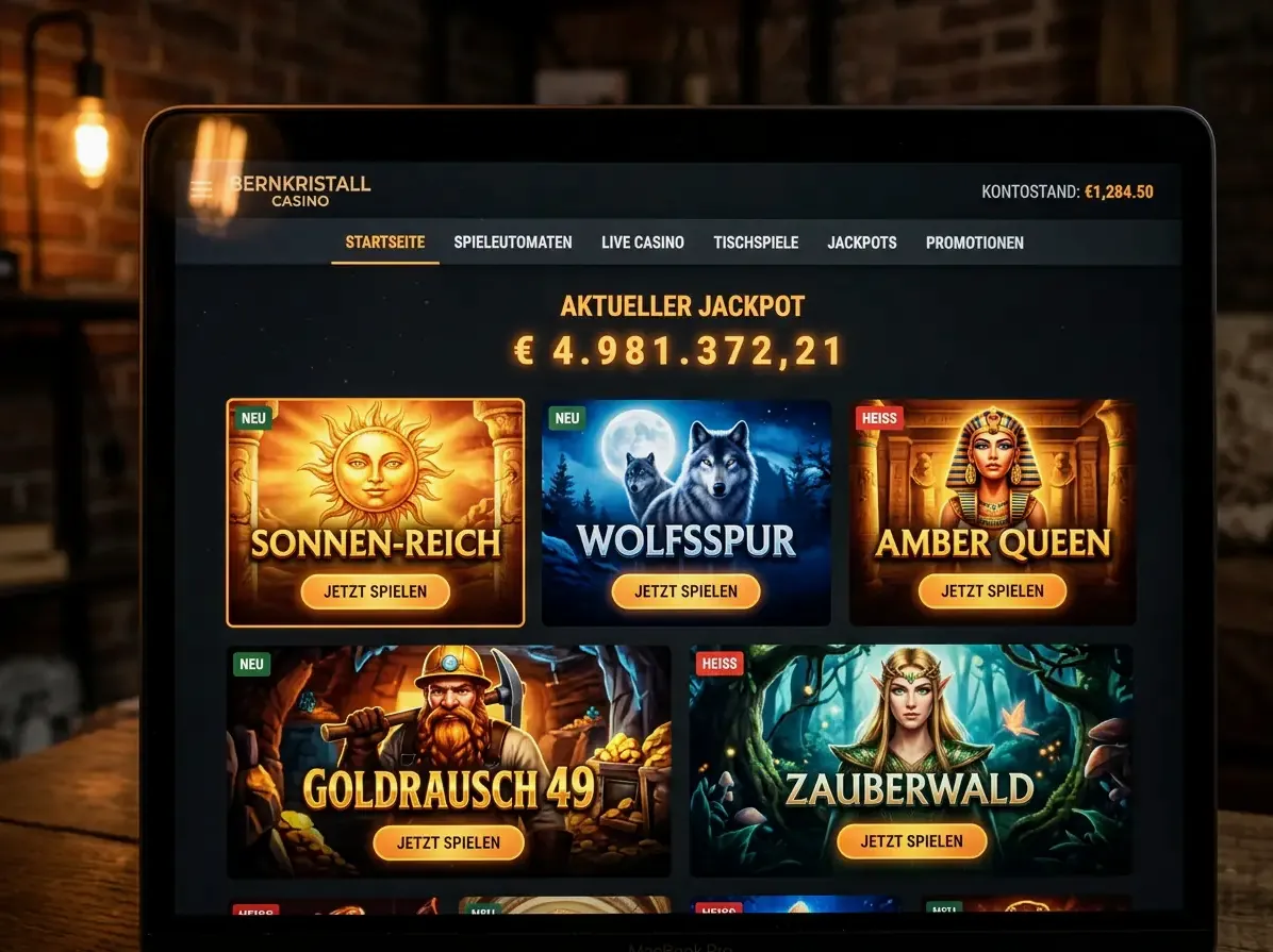 Lobby von Spy mit Slots, Live-Casino und Tischspielen